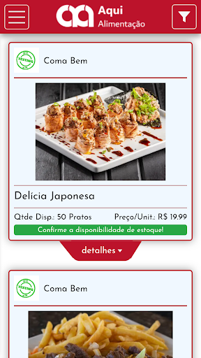 Aqui Alimentação Screen 3
