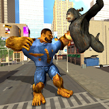 Incredible Monster Vs Apes Attack City Survival icon