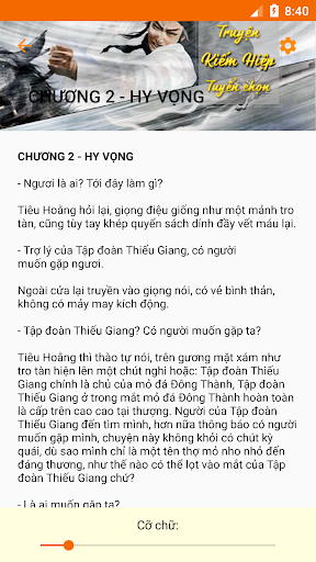Truyện kiếm hiệp tuyển chọn - Screen 3