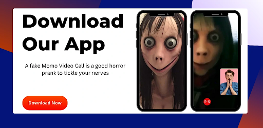 Android application Scary Momo Fake Video Call screenshort