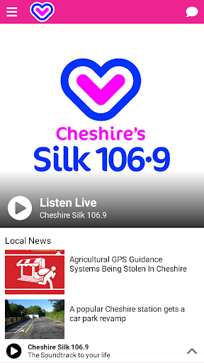 Android application Cheshire's Silk Radio screenshort