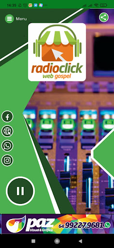 Android application Rádio Click screenshort