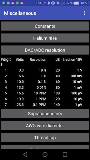 Android application myLab in the pocket screenshort