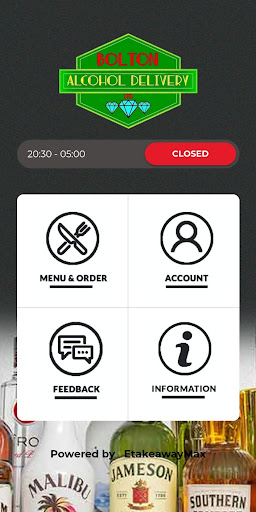 Android application Bolton Alcohol Deliveries screenshort