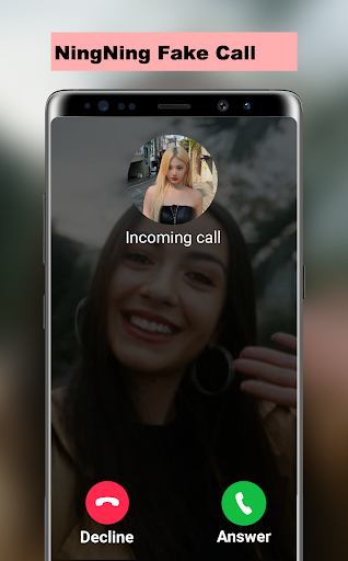Android application NingNing Fake Call screenshort