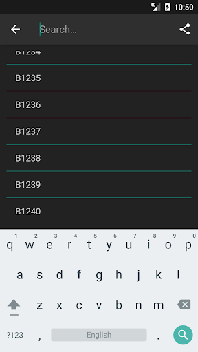 OBD2 trouble code database Screen 3