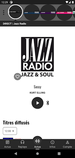 Android application Jazz Radio screenshort