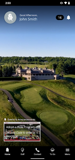 Android application Camelot Golf & Country Club screenshort