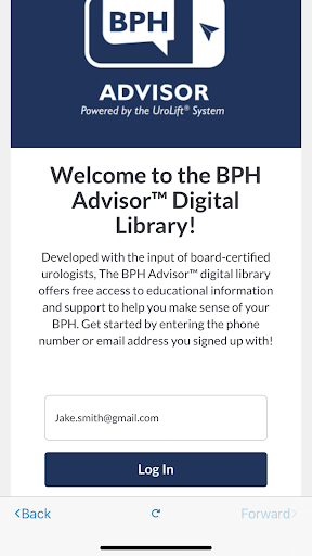 BPH Advisor Screen 3
