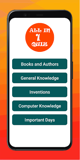 Android application All in one Quiz screenshort