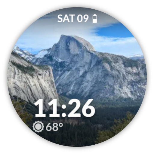 Photo Digital watch face