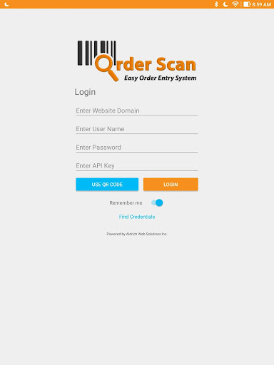 OrderScan Screen 3