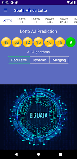 South Africa Lotto Prediction Screen 2