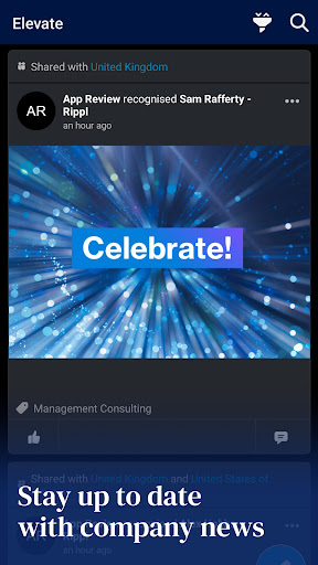 Android application Teneo Elevate screenshort