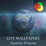 Earth in the galaxy| Xperia™Theme | Live Wallpaper icon