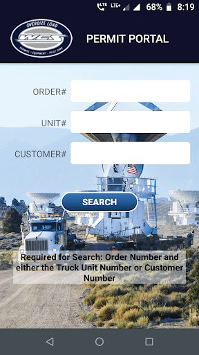 Android application Permit Portal screenshort