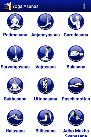 Android application Yoga Asanas screenshort