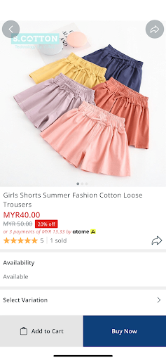 SG Shopping App Screen 2