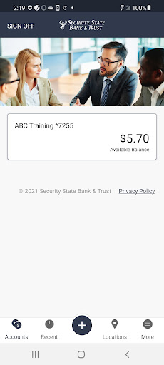 SSB&T Business eBank Screen 2