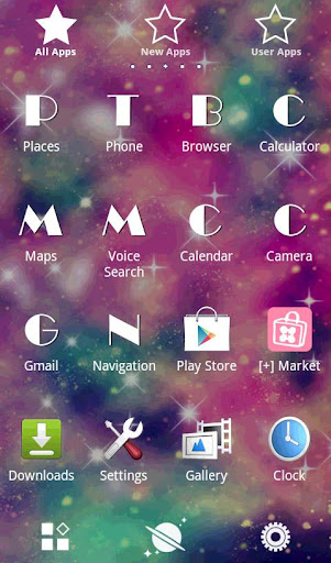 Galaxy Theme Pink Universe Screen 2