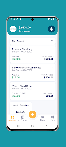 Pyramid FCU Mobile Banking Screen 2