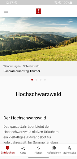 Android application Hochschwarzwald Touren screenshort
