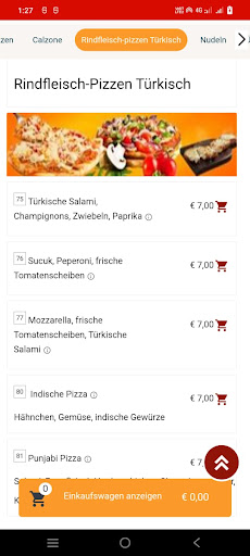 Fly Pizza Service Screen 3