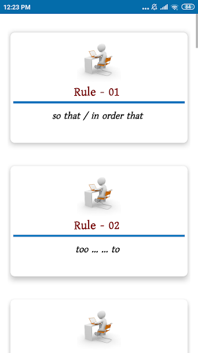 Sentence - rules of completing