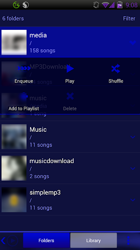 Poweramp Saphire Dream Skin