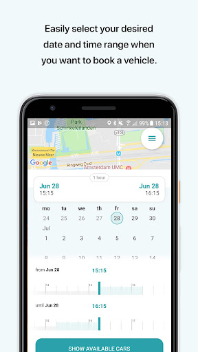 Android application WeGo Carsharing screenshort