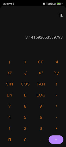 Scientific Calculator Screen 2
