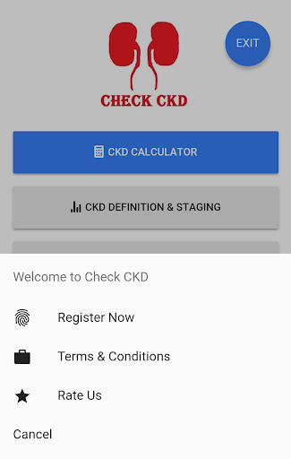 Android application Check CKD - Chronic Kidney Dis screenshort