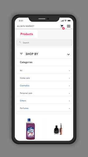 Android application Allwin Market screenshort