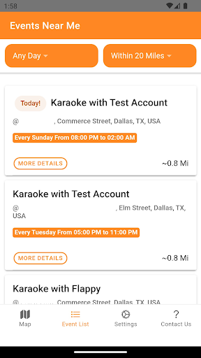 Karaoke Findr - Find Karaoke! Screen 2