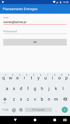 Android application Bamer Planeamento Entregas screenshort