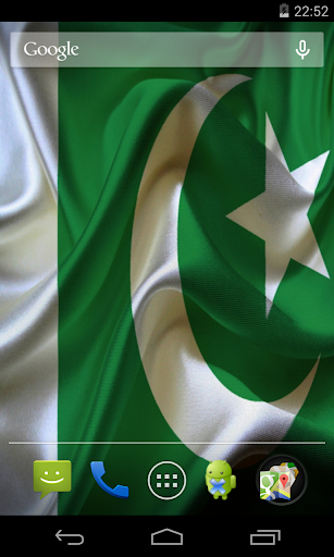 Android application Flag of Pakistan 3D Wallpaper screenshort