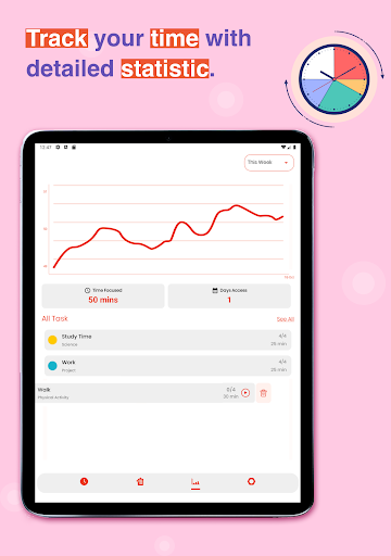 Screenshot of Pomodoro Timer & Focus Planner