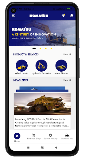 Android application KOMATSU Thailand screenshort