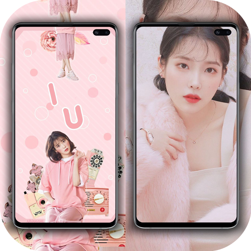 iu (Lee Ji-eun) Wallpaper 2023 logo