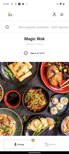 Android application Magic Wok screenshort