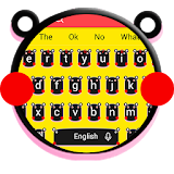 Black Blusher Bear Cartoon Keyboard Theme icon