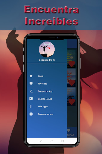 Android application Depende De Ti - Motivación screenshort