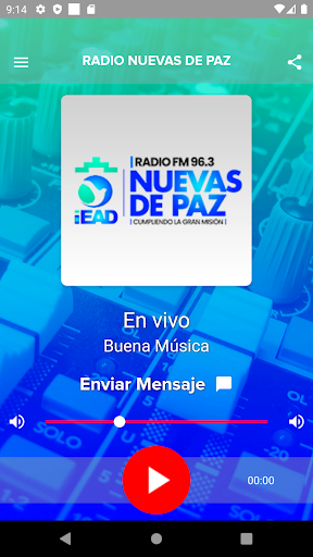 Android application Radio nuevas de paz screenshort