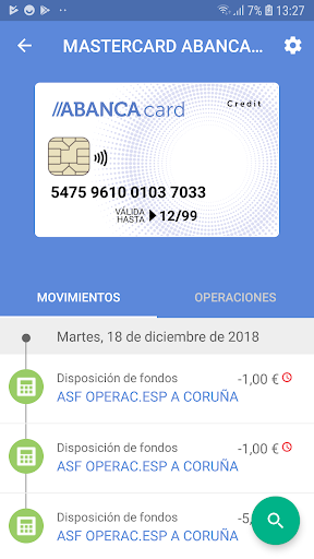 ABANCAcard Screen 3