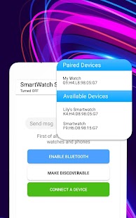 SmartWatch sync app Screenshot