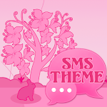 Cover Image of Unduh Tema Hewan Pink GO SMS Pro  APK