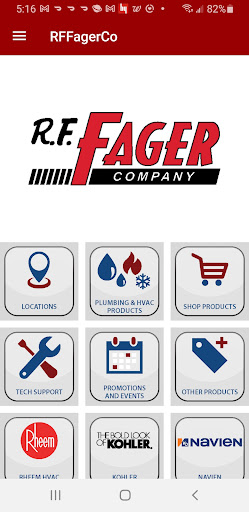 Android application R.F. Fager Company screenshort