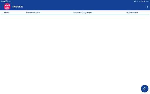 Android application MobiSign screenshort