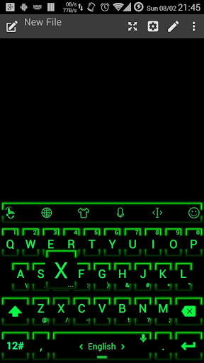 Keyboard Theme Neon 2 Green Screenshot 2 - AppWisp.com