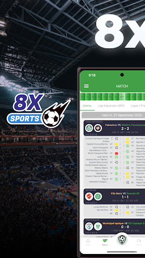 Android application 8x Sports: Live Sports Scores screenshort